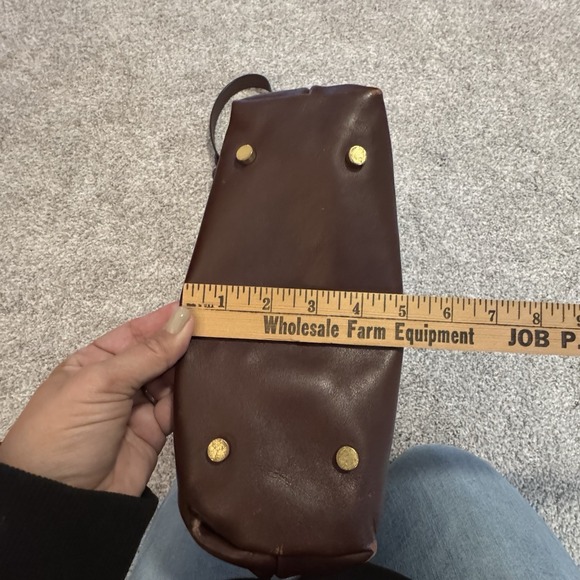 R.Riveter Otto Carry All Navy Blue Canvas Tote‎ Leather Trim Handmade USA Purse - Picture 9 of 14